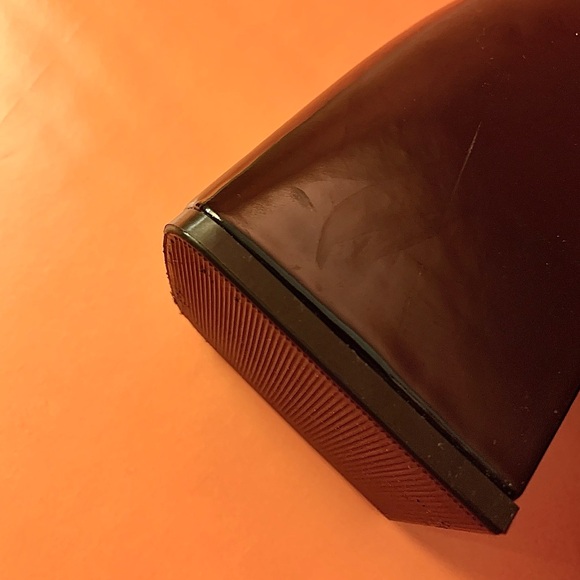 Public Desire Black, Faux Patent Leather Platform Square-Toe Mules Women's 8 - Picture 9 of 11